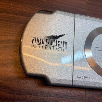PSP 2000 Final Fantasy 7 Crisis Core Limited Edition 10th Model Silver Console