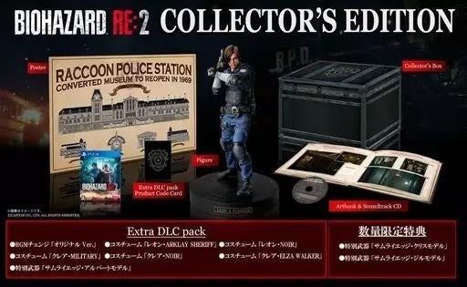 BIOHAZARD RE: 2 Ver. Resident Evil 2 COLLECTOR'S EDITION PS4 Game Cero Z CAPCOM