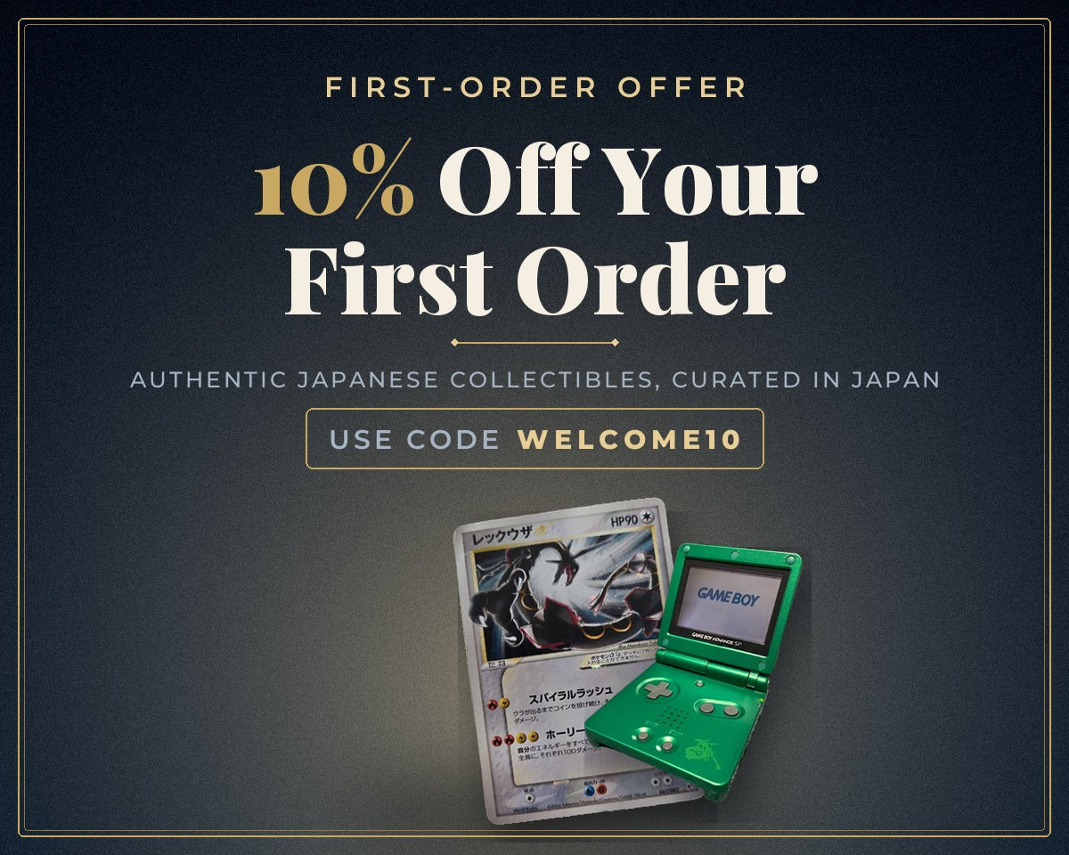 10% off your first order — use code WELCOME10 at checkout. Authentic Japanese collectibles, curated in Japan.
