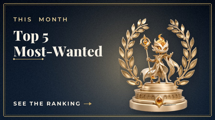 This month's top 5 most-wanted figures — see the ranking